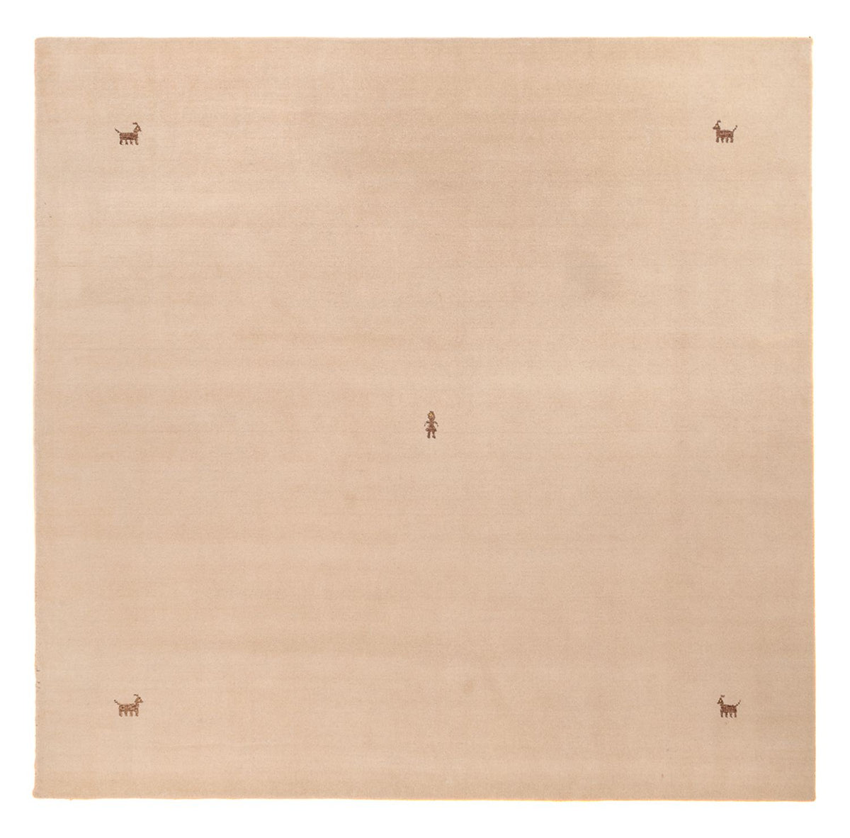 Gabbeh-tæppe - Softy firkantet  - 250 x 250 cm - beige