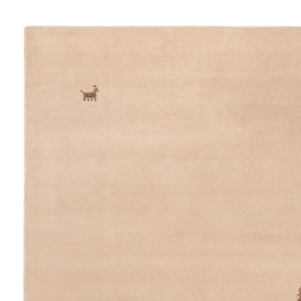 Gabbeh-tæppe - Softy firkantet  - 250 x 250 cm - beige