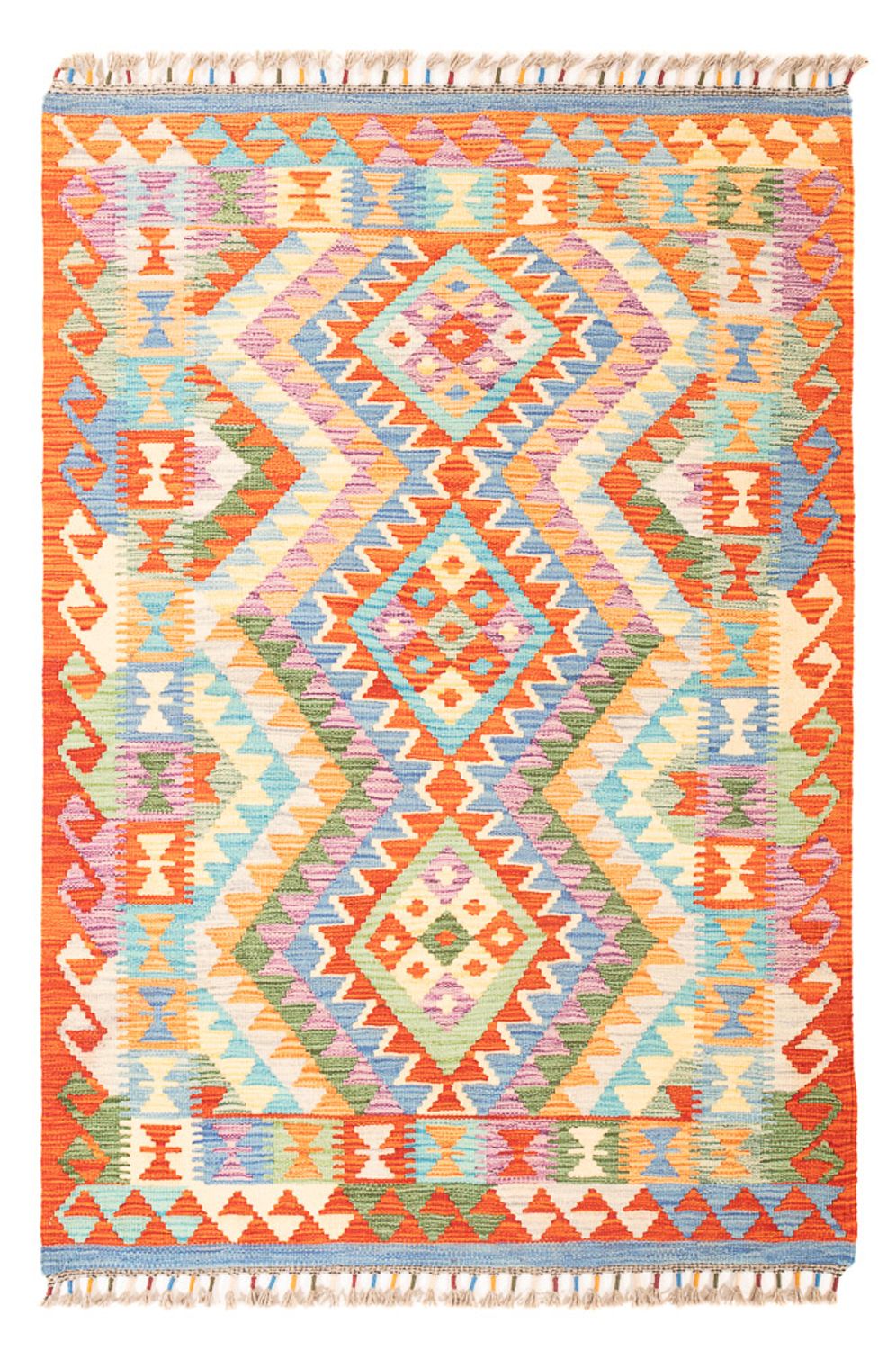 Kelim Carpet - Splash - 165 x 100 cm - flerfarvet