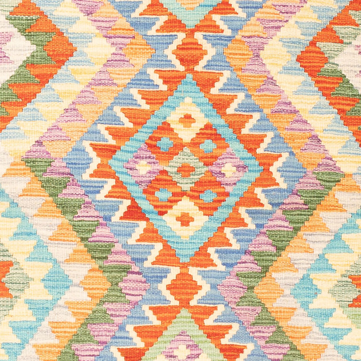 Kelim Carpet - Splash - 165 x 100 cm - flerfarvet