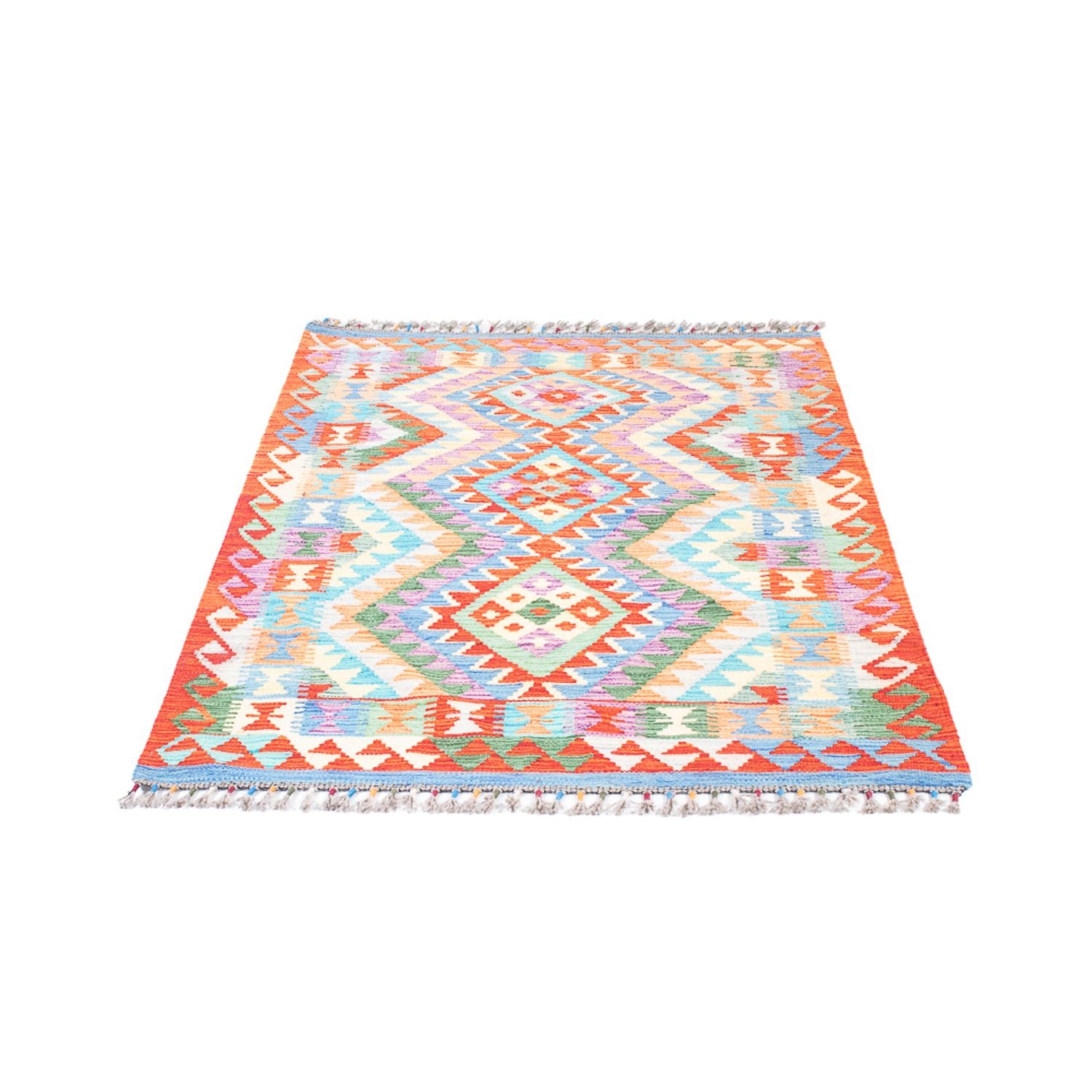 Kelim Carpet - Splash - 165 x 100 cm - flerfarvet
