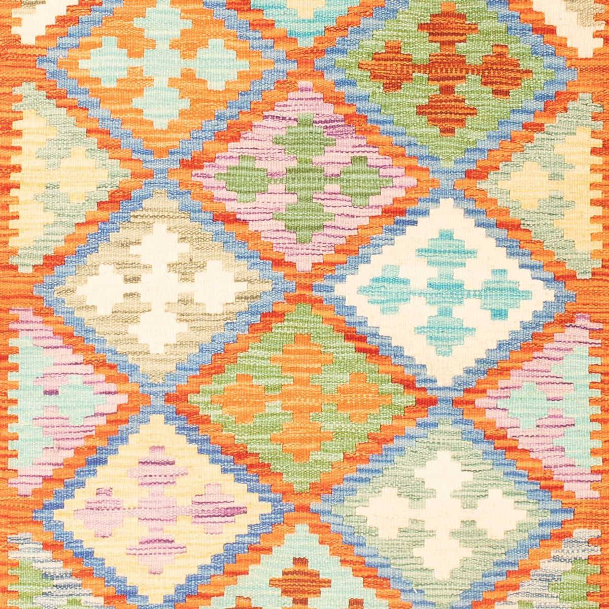 Kelim Carpet - Splash - 165 x 100 cm - flerfarvet