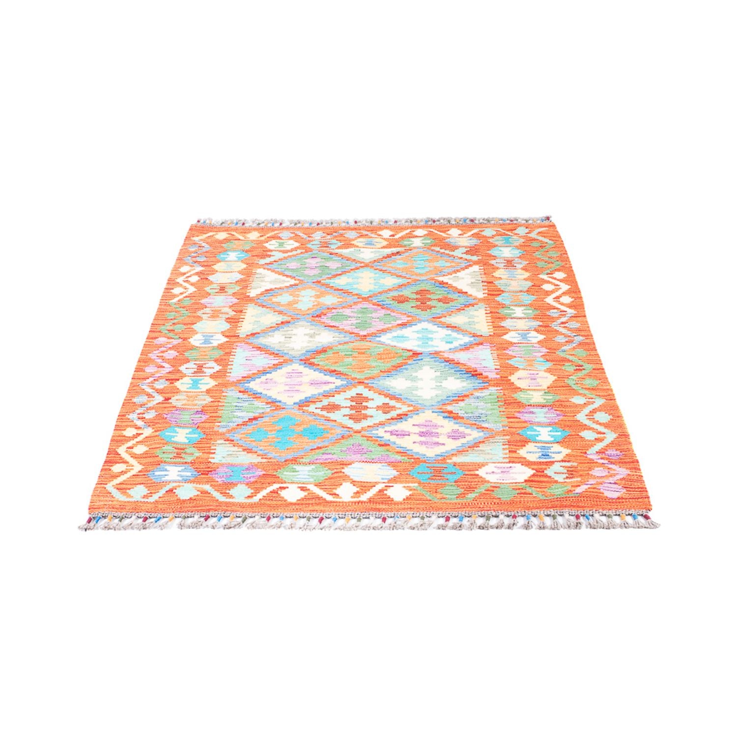 Kelim Carpet - Splash - 165 x 100 cm - flerfarvet