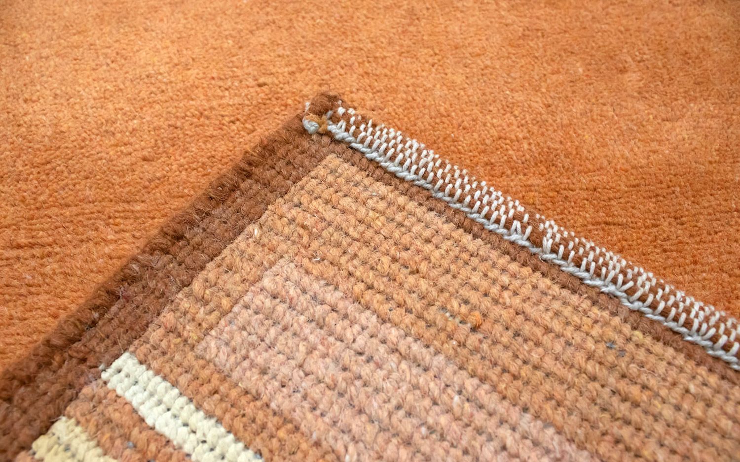 Nepal Tæppe - 137 x 73 cm - orange