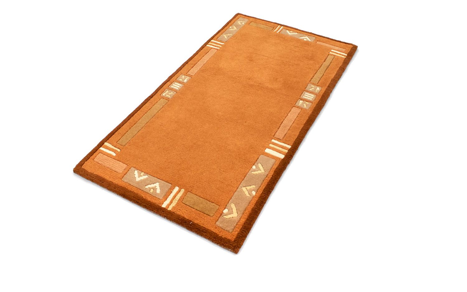 Nepal Tæppe - 137 x 73 cm - orange