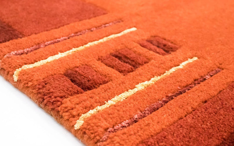 Nepal Tæppe - 239 x 173 cm - orange