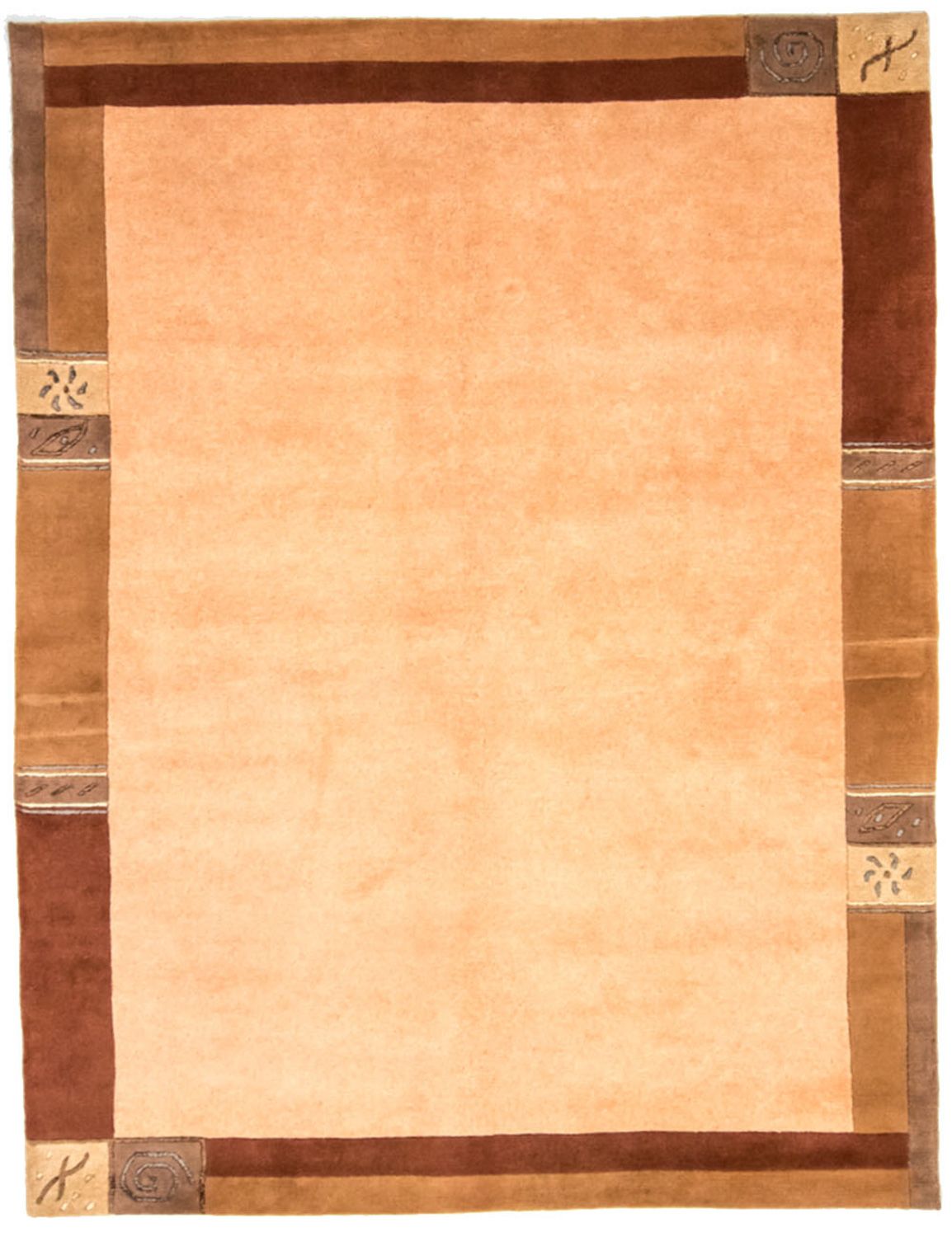 Nepal Tæppe - 238 x 173 cm - lys brun