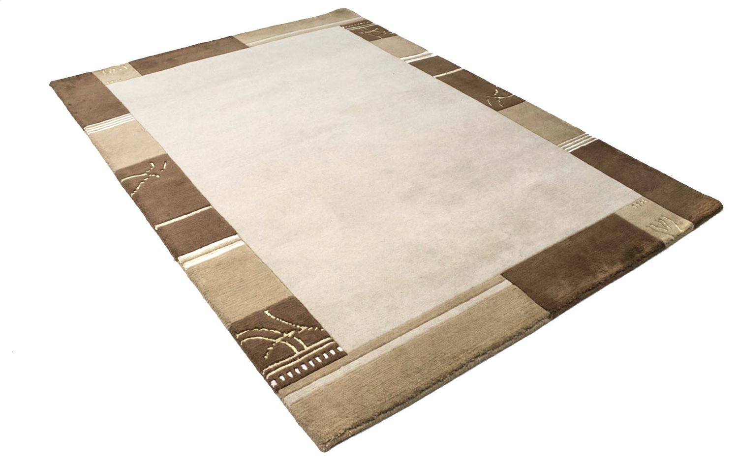 Nepal Tæppe - 197 x 143 cm - beige