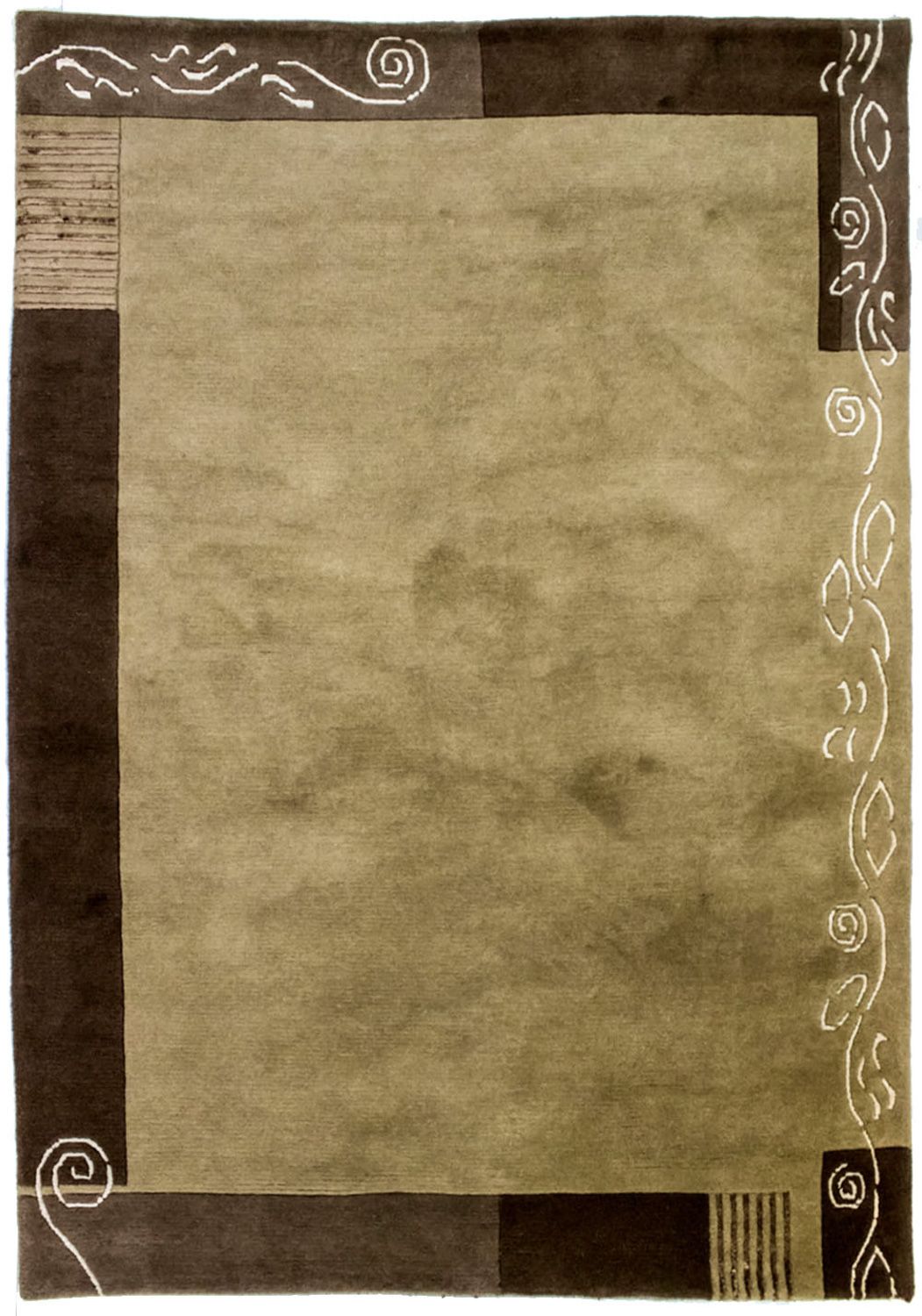 Nepal Tæppe - 200 x 146 cm - beige