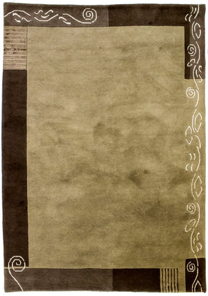 Nepal Tæppe - 200 x 146 cm - beige
