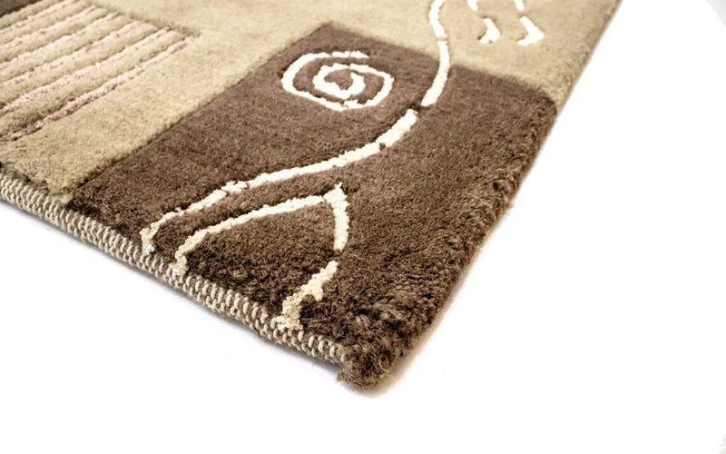 Nepal Tæppe - 200 x 146 cm - beige