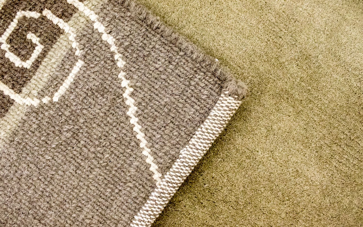 Nepal Tæppe - 200 x 146 cm - beige