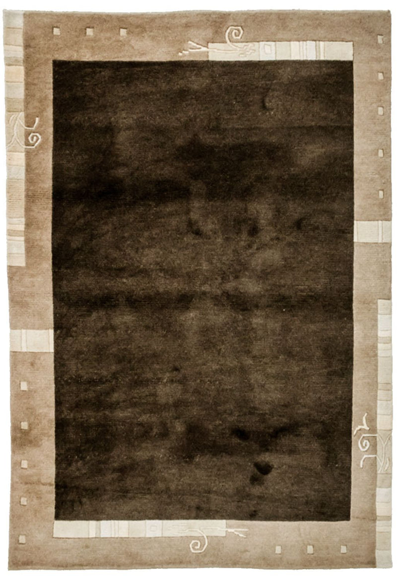 Nepal Tæppe - 197 x 143 cm - brun