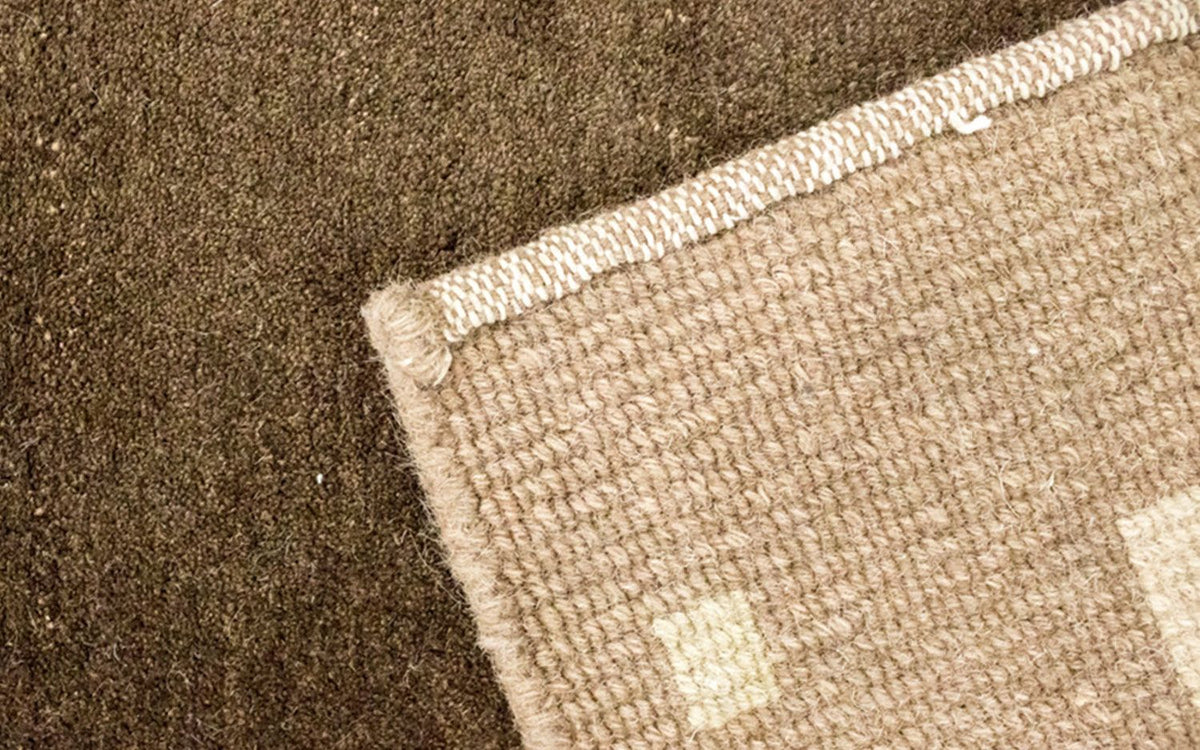 Nepal Tæppe - 197 x 143 cm - brun