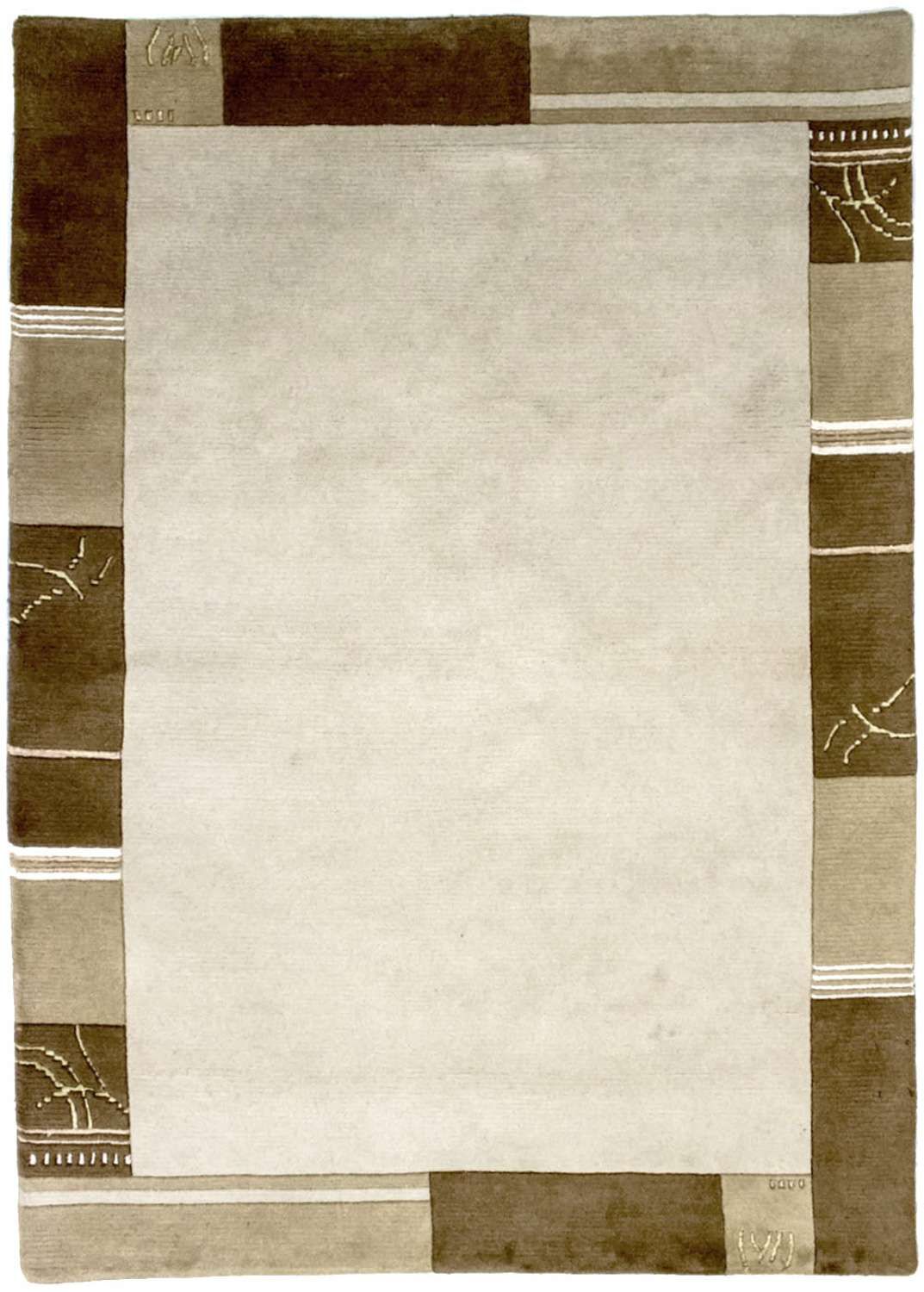 Nepal Tæppe - 195 x 144 cm - beige