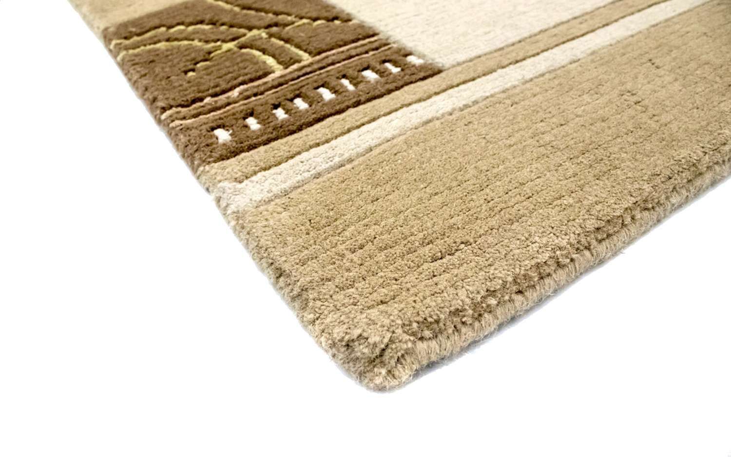 Nepal Tæppe - 195 x 144 cm - beige