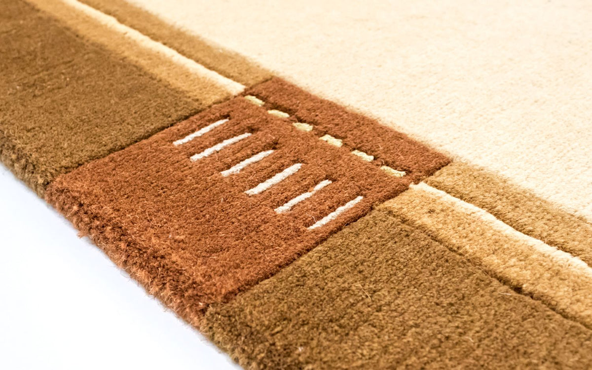 Nepal Tæppe - 197 x 144 cm - beige