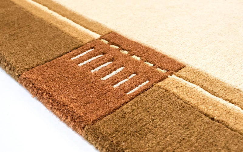 Nepal Tæppe - 197 x 144 cm - beige