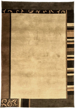 Nepal Tæppe - 198 x 144 cm - brun