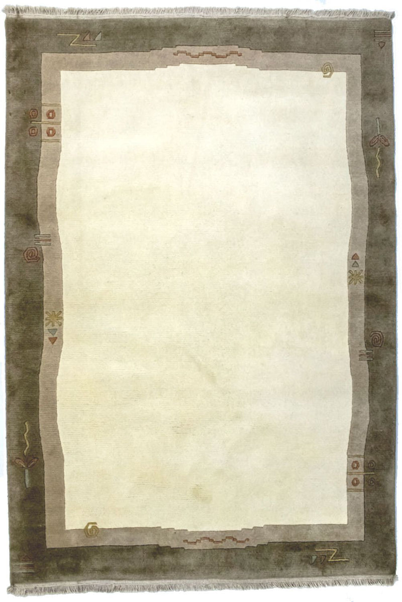 Nepal Tæppe - 200 x 142 cm - beige