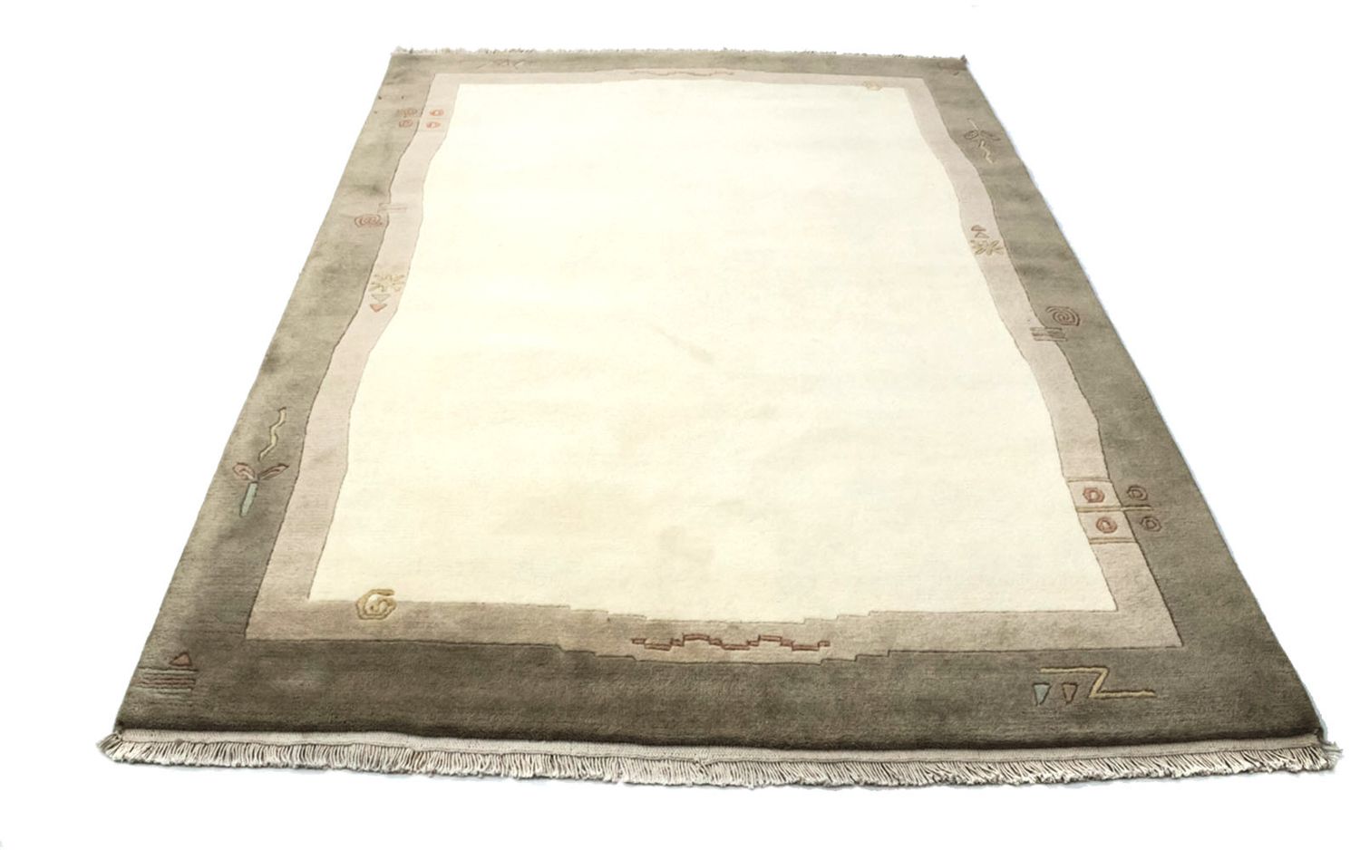 Nepal Tæppe - 200 x 142 cm - beige