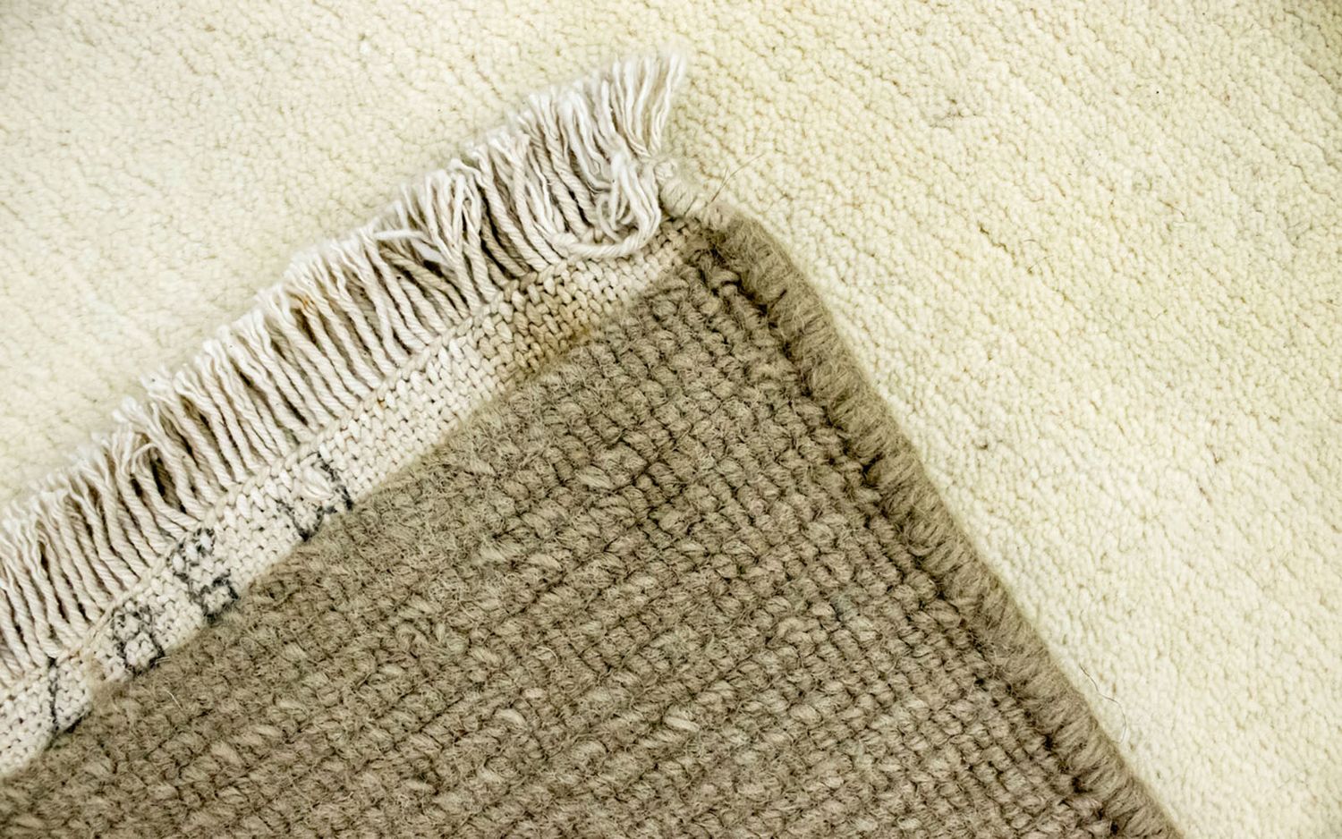 Nepal Tæppe - 200 x 142 cm - beige