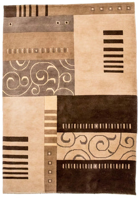 Nepal Tæppe - 197 x 144 cm - flerfarvet