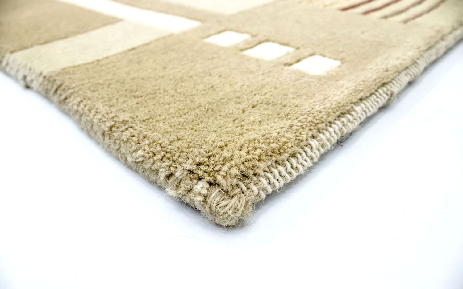 Nepal Tæppe - 194 x 143 cm - beige