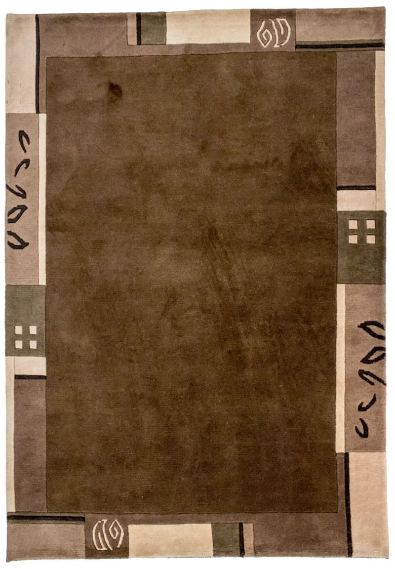 Nepal Tæppe - 199 x 144 cm - brun