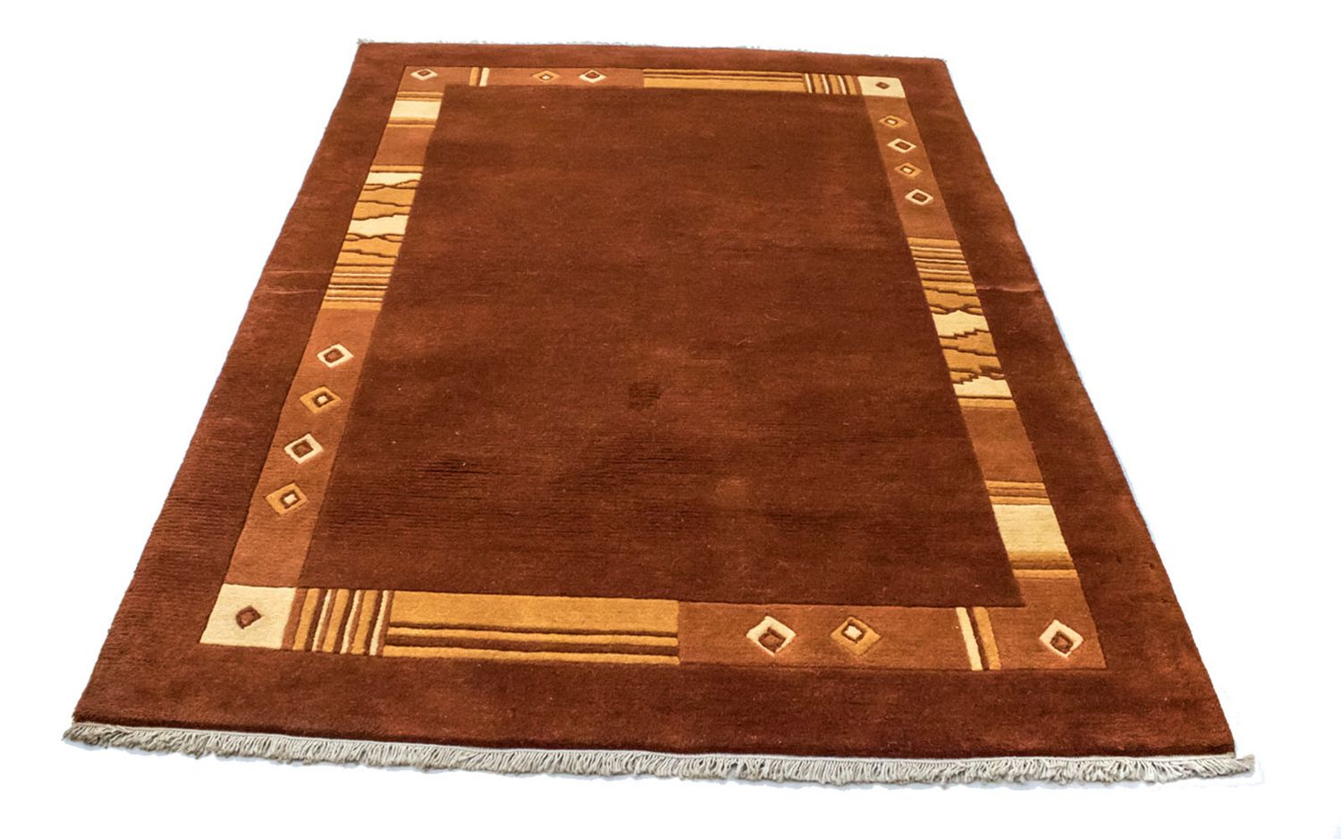 Nepal Tæppe - 200 x 144 cm - brun