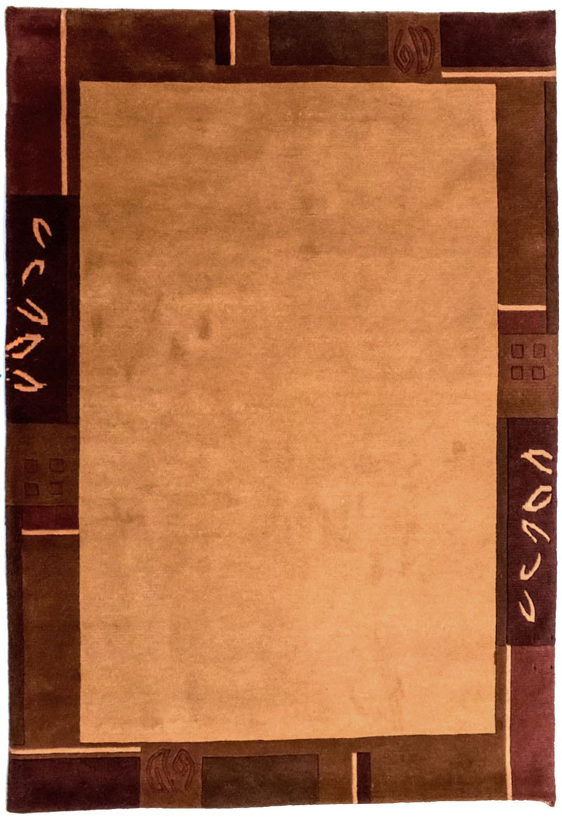 Nepal Tæppe - 201 x 146 cm - orange