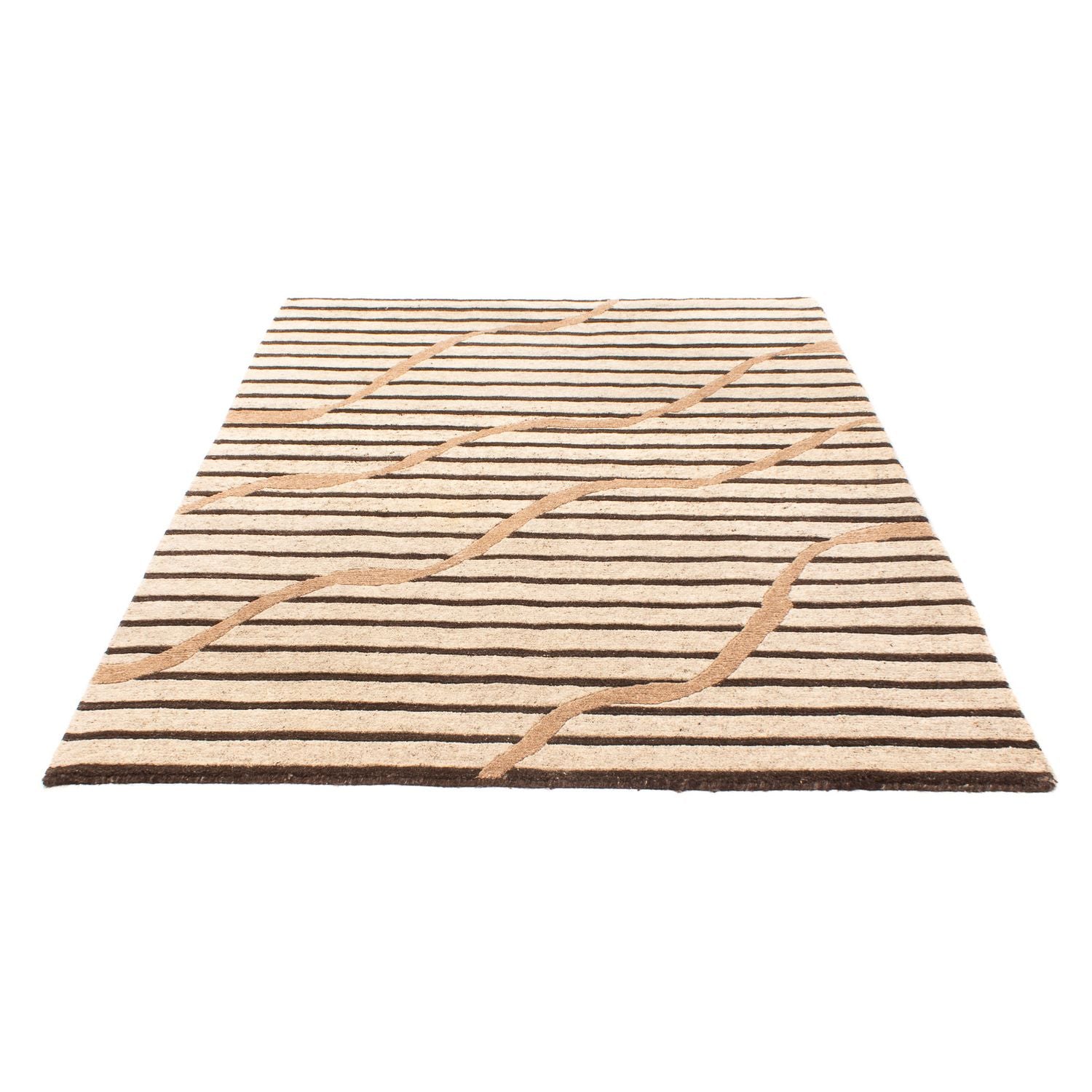 Nepal Tæppe - 202 x 141 cm - beige