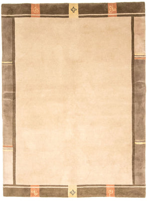 Nepal Tæppe - 242 x 175 cm - beige