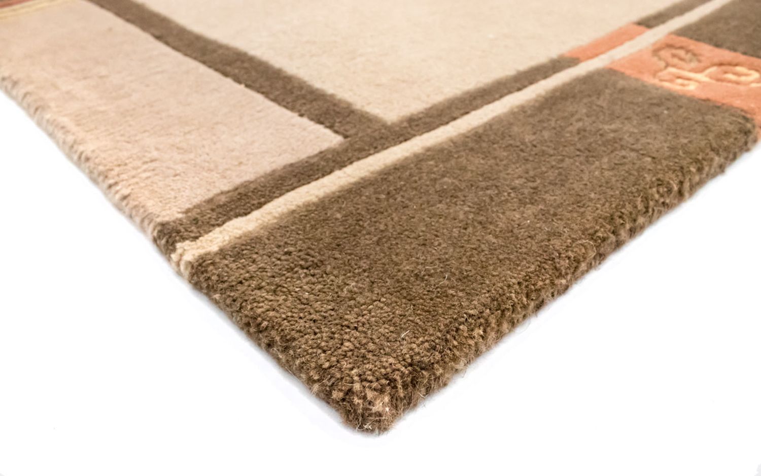 Nepal Tæppe - 242 x 175 cm - beige