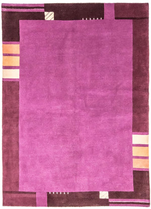 Nepal Tæppe - 241 x 172 cm - lilla