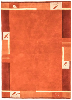 Nepal Tæppe - 242 x 173 cm - orange
