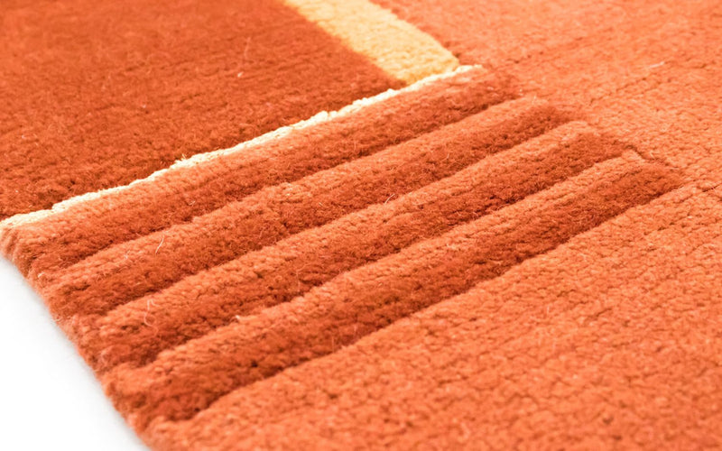 Nepal Tæppe - 238 x 170 cm - orange