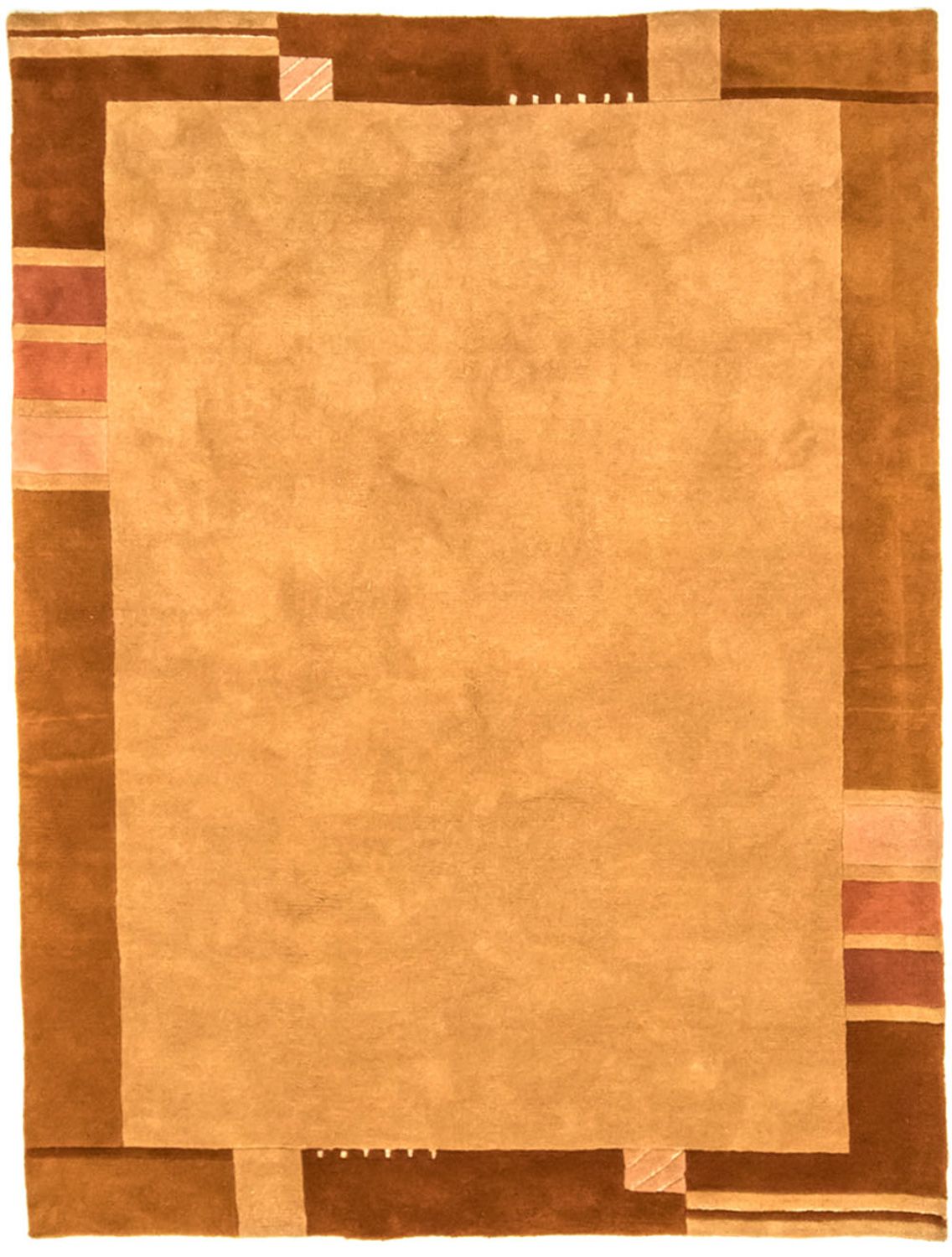 Nepal Tæppe - 238 x 177 cm - lys brun