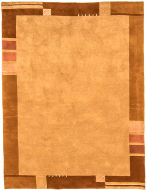 Nepal Tæppe - 238 x 177 cm - lys brun