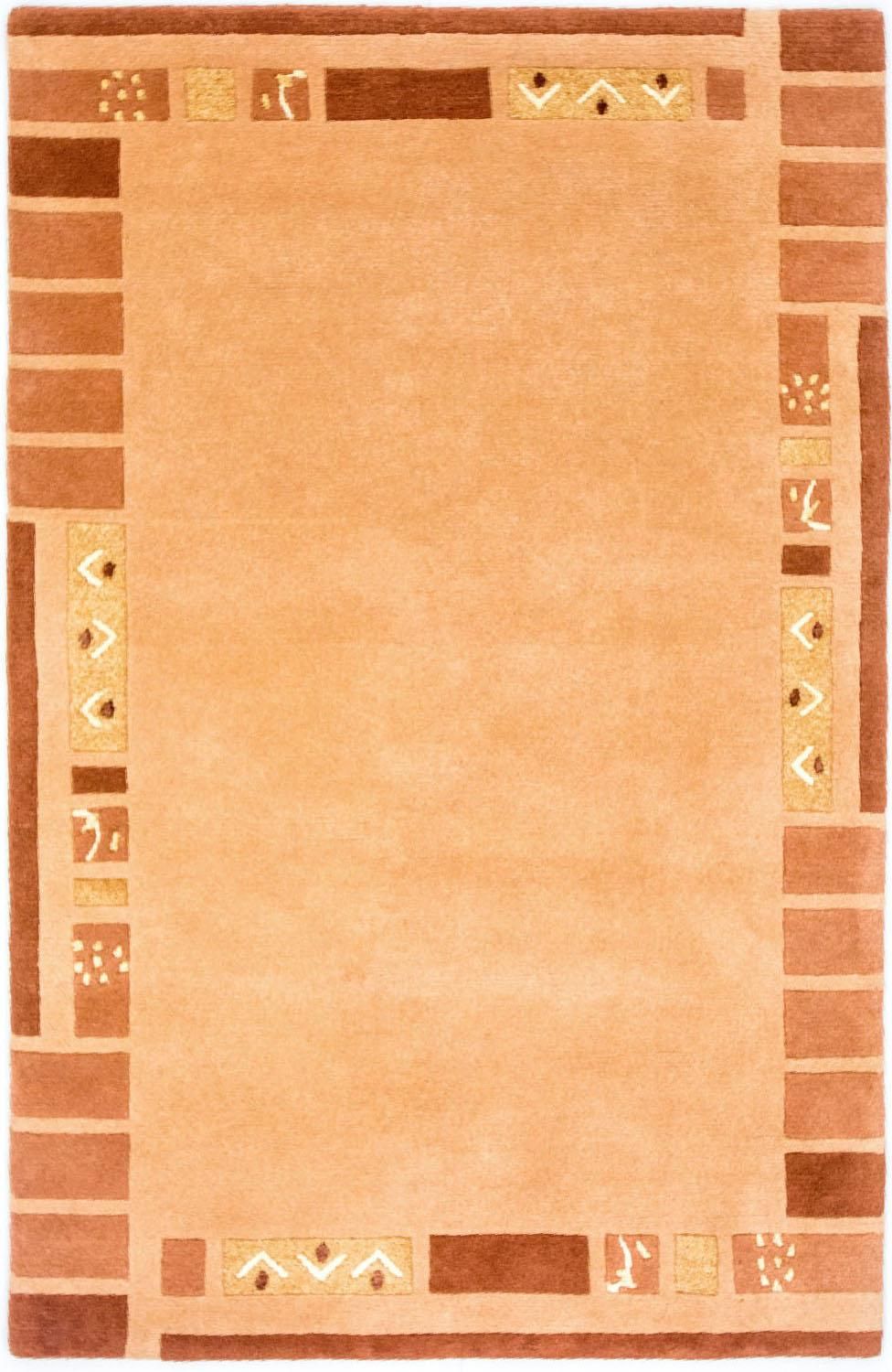 Nepal Tæppe - 186 x 123 cm - orange
