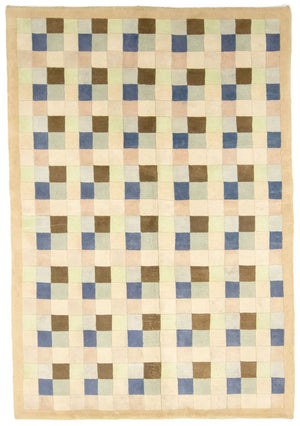 Nepal Tæppe - 227 x 156 cm - farvet
