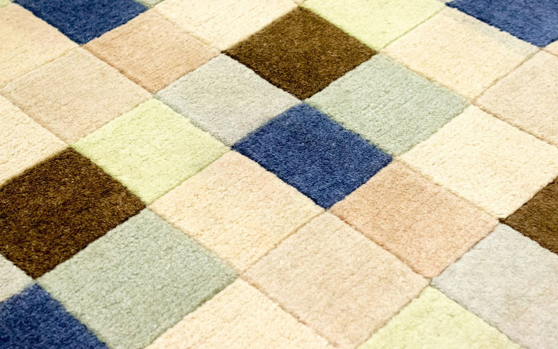 Nepal Tæppe - 227 x 156 cm - farvet