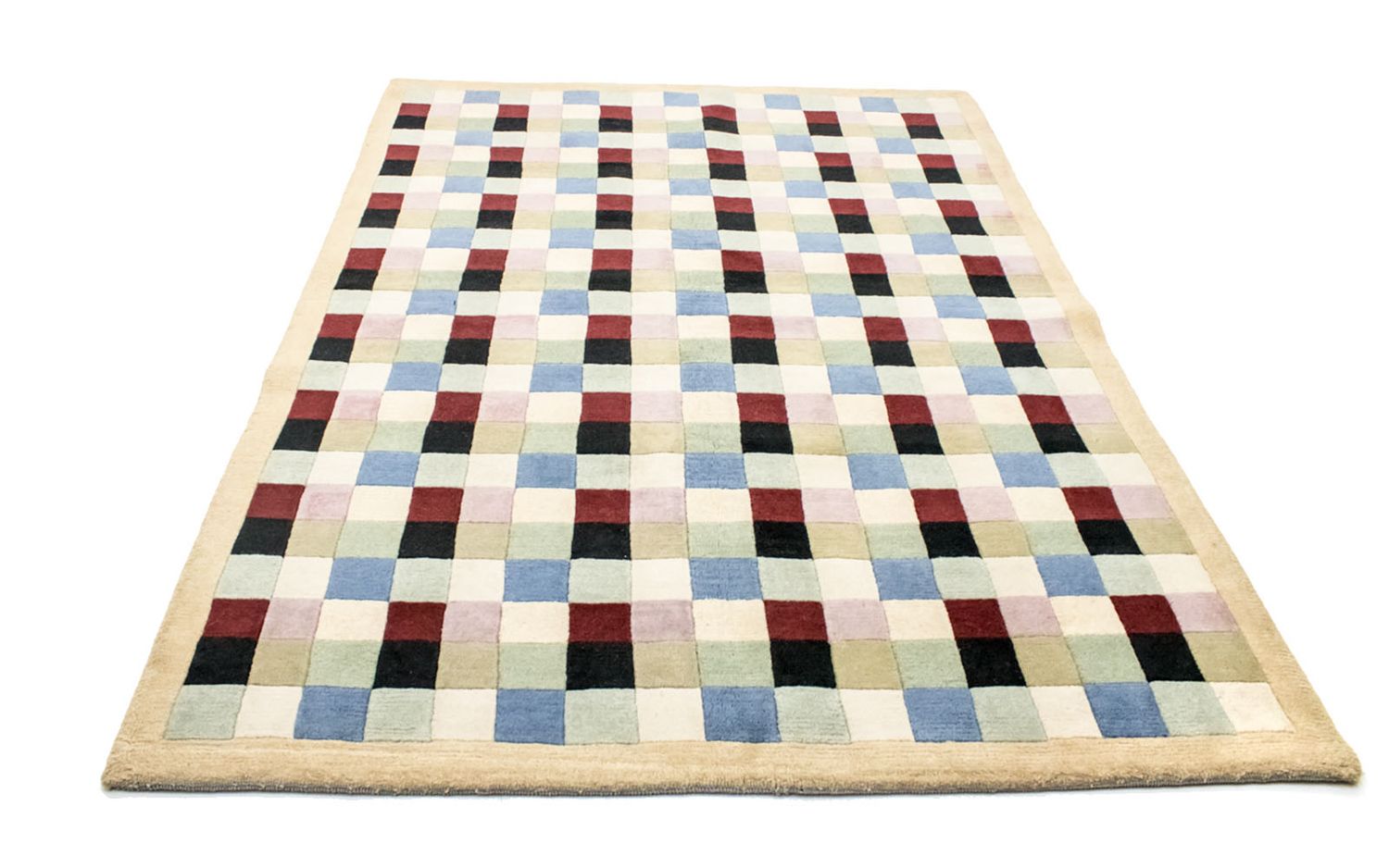 Nepal Tæppe - 224 x 161 cm - farvet