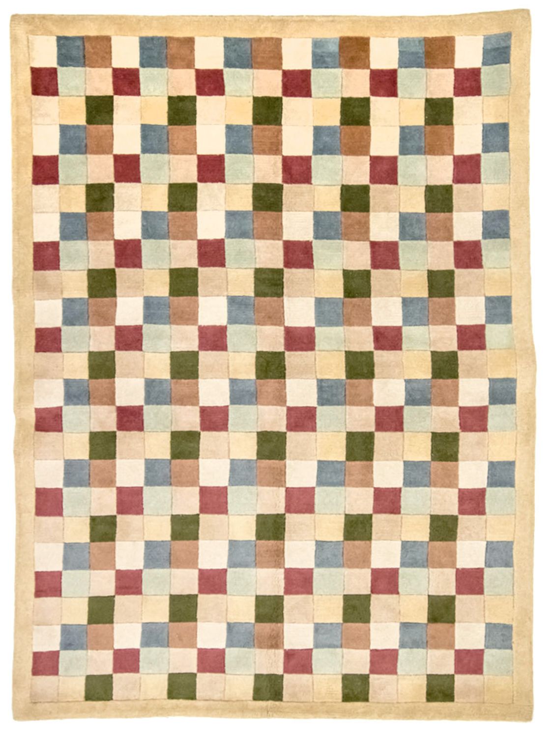 Nepal Tæppe - 220 x 160 cm - farvet