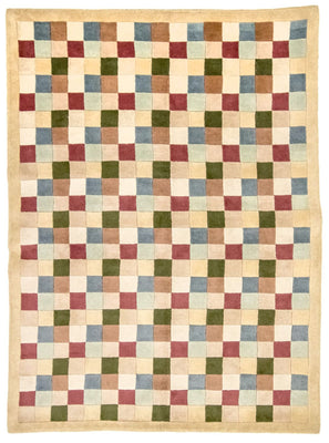 Nepal Tæppe - 220 x 160 cm - farvet