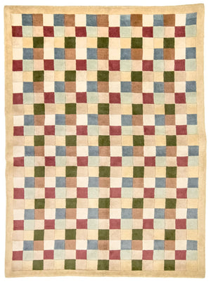 Nepal Tæppe - 220 x 160 cm - farvet