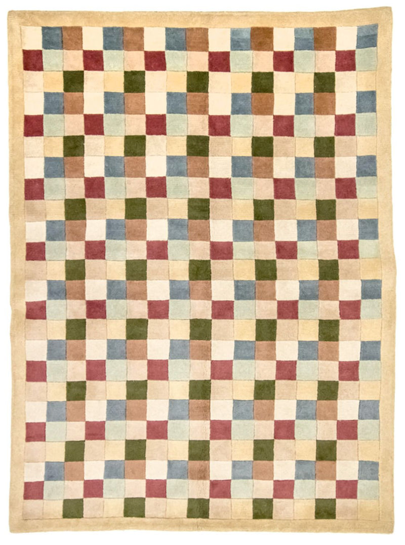 Nepal Tæppe - 220 x 160 cm - farvet
