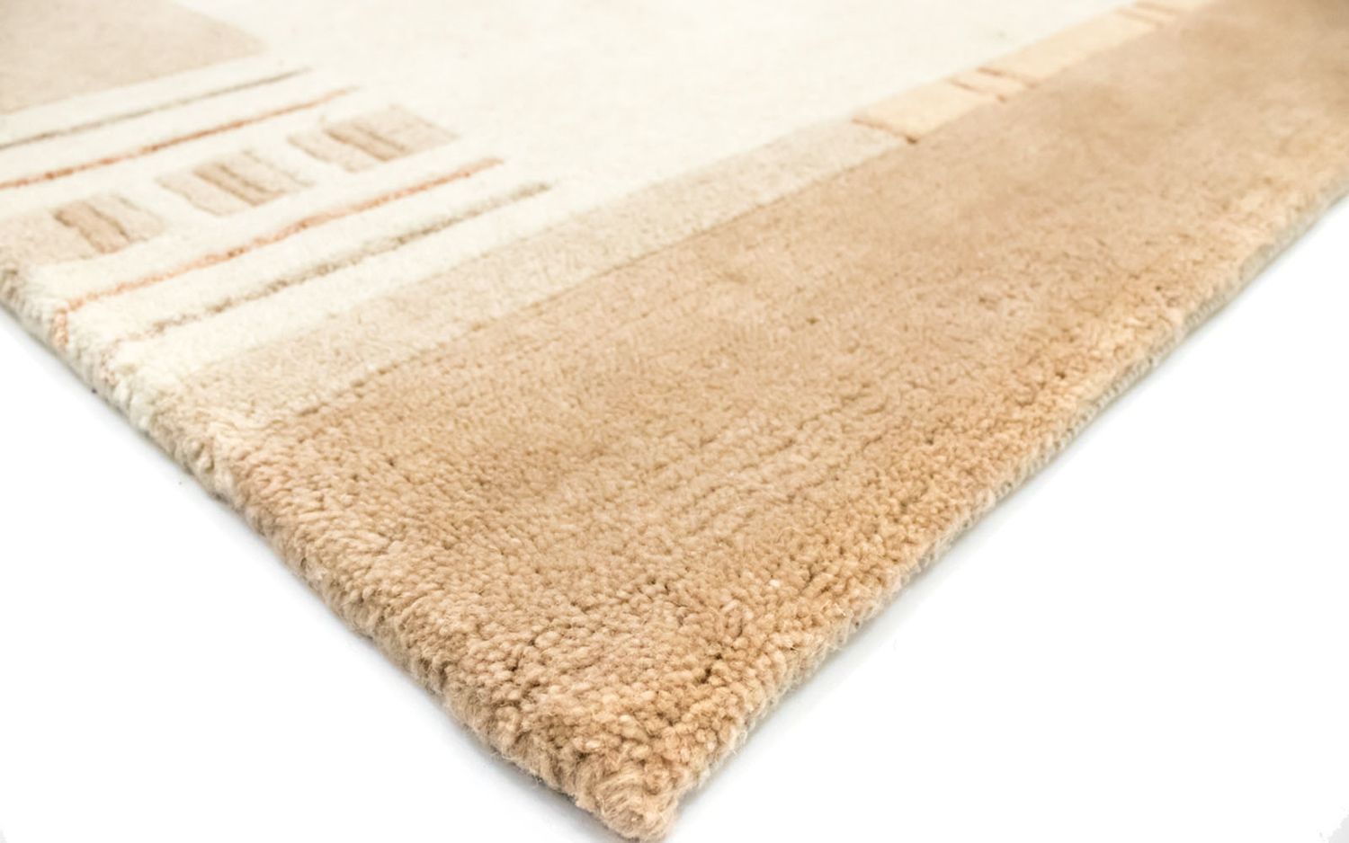 Nepal Tæppe - 244 x 171 cm - beige
