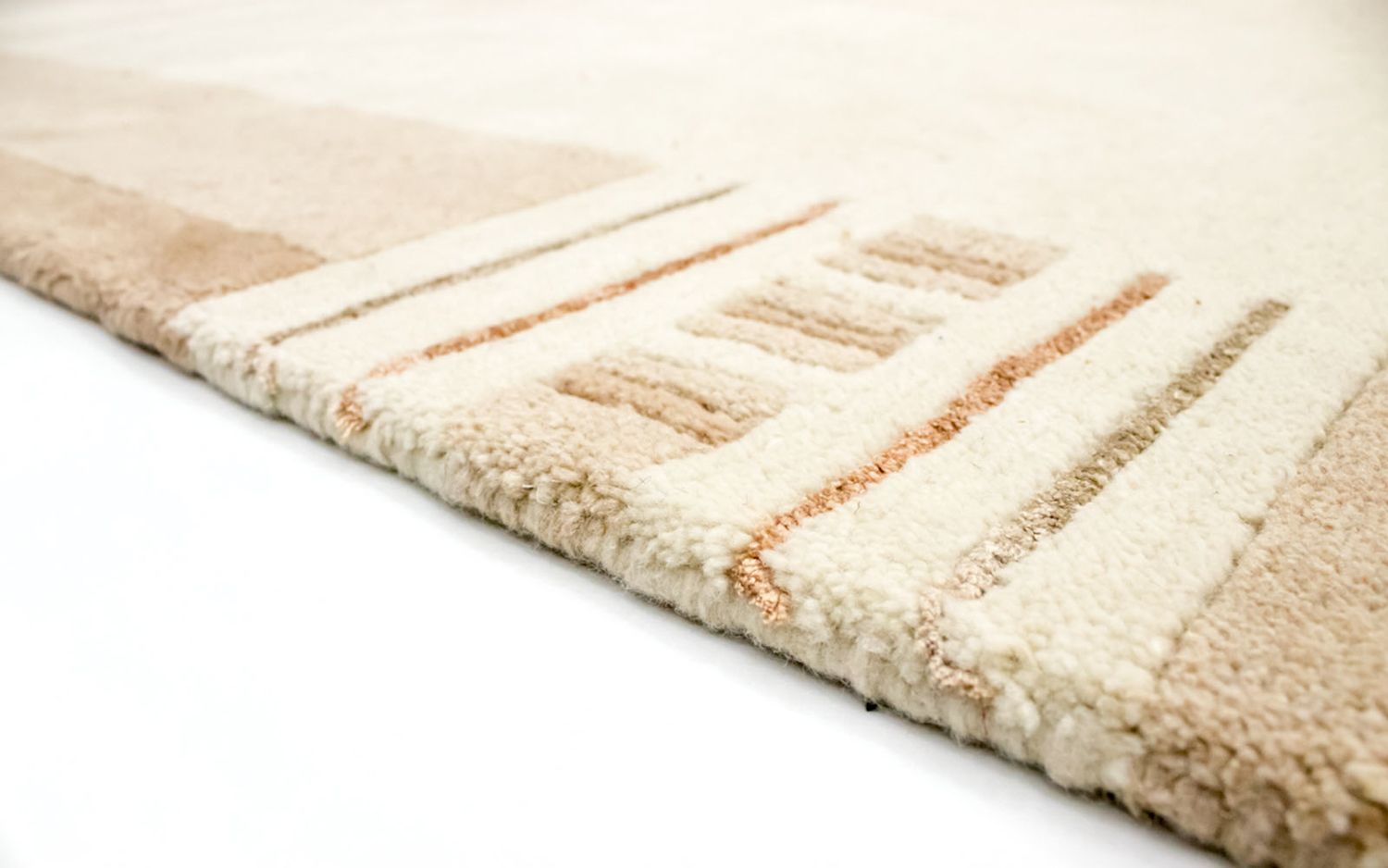 Nepal Tæppe - 244 x 171 cm - beige