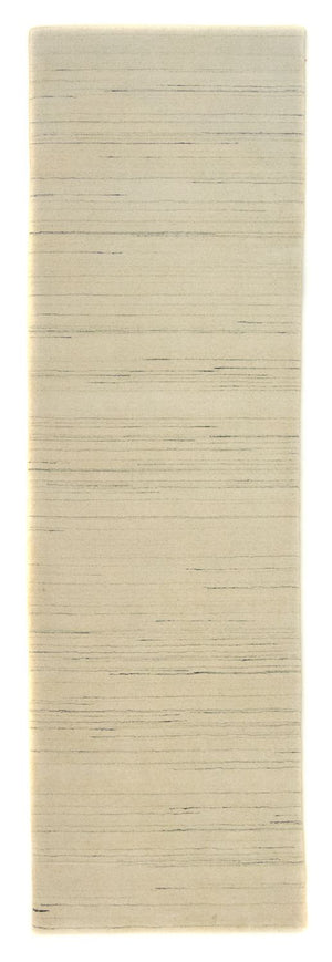 Løber Gabbeh-tæppe - Indus - 200 x 80 cm - naturlig hvid